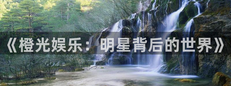 天辰娱乐麻将胡了：《橙光娱乐：明星背后的世界》