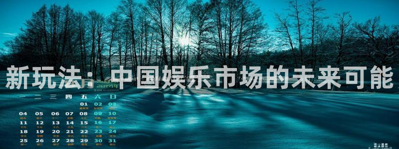 天辰娱乐注册平台：新玩法：中国娱乐市场的未来可能