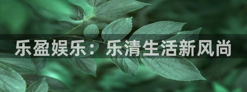天辰娱乐官网注册：乐盈娱乐：乐清生活新风尚